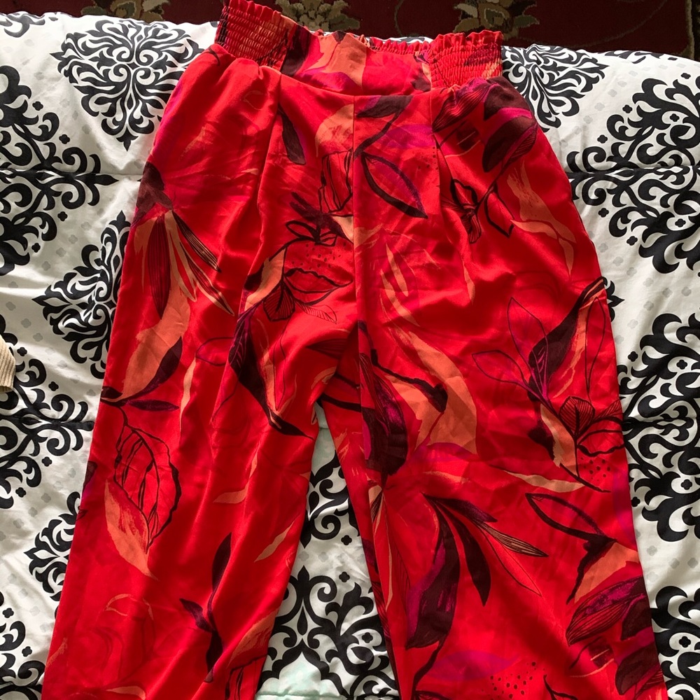 Wide Leg Floral Pant